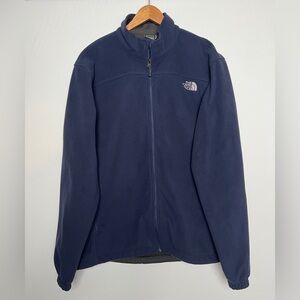 The North Face Men’s Navy Full-Zip Fleece Jacket - Size XL